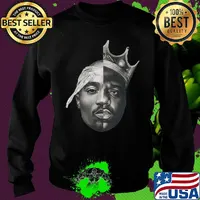 Notorious big biggie smalls x tupac shakur 2pac thug life poster s Sweater