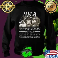 NWA 33rd anniversary 1987 2020 signatures thank you for the memories s Sweater