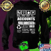 Official Accounts Payable Administrator Contents may vary in color Warning Sarcasm inside 100% Organic s Sweater