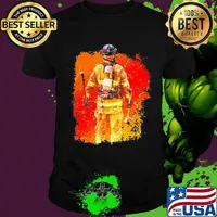 Official awesome firefighter picture shirt