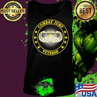 Official Combat Jump veteran s Tank top