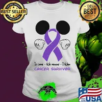 Official Mickey mouse If came we fought I won cancer survivor s Ladies tee