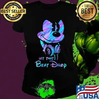 Official Mickey mouse let that beat drop s Ladies tee