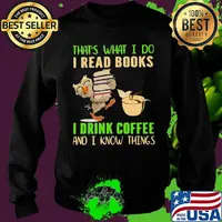 Official Owl That's What I do I read books I drink coffee and I know things s Sweater