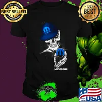 Official skeleton mopar logo shirt
