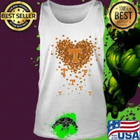 Official Tennessee volunteers Three wolves heart s Tank top