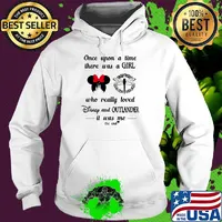 Once upon a time there was a girl who really loved disney and outlander it was me the end heart s Hoodie