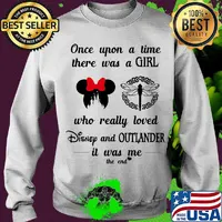 Once upon a time there was a girl who really loved disney and outlander it was me the end hearts s Sweater