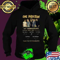 One direction 10th anniversary 2010 2020 thank you for the memories signatures s Hoodie