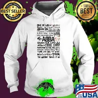 One of us hole in your soul king kong song abba band flowers s Hoodie