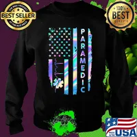 Paramedic American Flag Independence Day Shirt Sweater