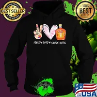 Peace love crown royal s Hoodie