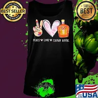 Peace love crown royal s Tank top