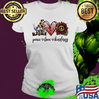 Peace love Kindness craft s Ladies tee