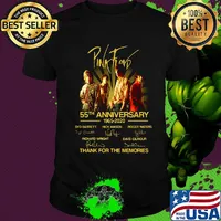 Pink floyd guitar 55th anniversary 1965 2020 thank you for the memories signatures shirt