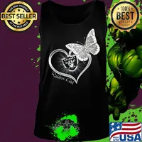Raiders girl love butterfly s Tank top
