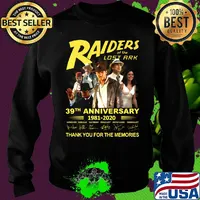 Raiders of the lost ark 39th anniversary 1981 2020 thank you for the memories signatures s Sweater