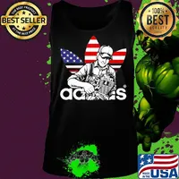 Repairer adidas logo american flag independence day shirtv Tank top