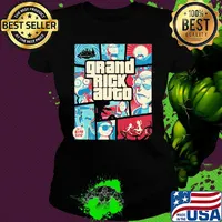 Rick and morty grand rick auto blips taz s Ladies tee