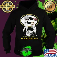 Rick and morty green bay packers football players s Hoodie