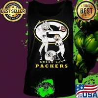 Rick and morty green bay packers football players s Tank top