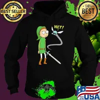 Rick and morty hold sword hey s Hoodie