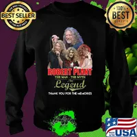 Robert plant the man the myth the legend thank you for the memories signature s Sweater