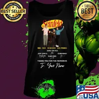 Seinfeld 1999 2020 18 seasons 346 episodes george costanza thank you for the memories signatures s Tank top