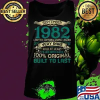 September 1982 limited edition living legend very rare wild at heart filled with love 100% original built to last s Tank top