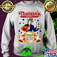 Since 1916 nathan's famous hot dog eating contets stars s Sweater