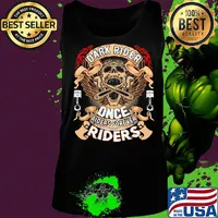 Skull dark rider once riders firaver riders s Tank top
