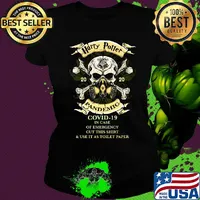 Skull harry potter 2020 pandemic covid-19 in case of emergency cut this s Ladies tee