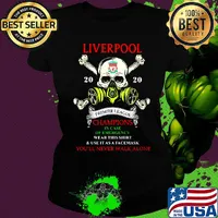 Skull liverpool premier league champions in case of emergency wear this shirt and use it as a facemask you'll never walk alone s Ladies tee