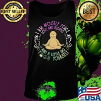 Sloth yoga I am mostly peace love and guinea pigs and a little go fuck yourself s Tank top
