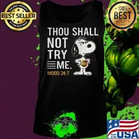 Snoopy ups thou shall not try me mood s Tank top