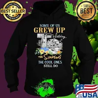 Some of us grew up watching the simpsons the cool ones still do flowers s Hoodie