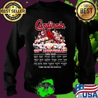 St. Louis cardinals 128th anniversary 1892 2020 thank you for the memories signatures s Sweater