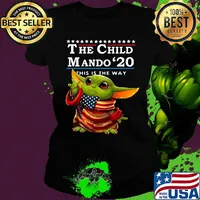 Star wars baby yoda the child mando 2020 this is the way s Ladies tee