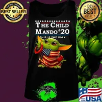 Star wars baby yoda the child mando 2020 this is the way s Tank top
