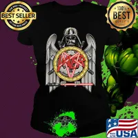 Star wars darth vader slayer eagle logo mashup s Ladies tee