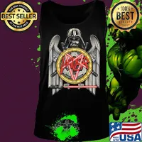 Star wars darth vader slayer eagle logo mashup s Tank top