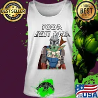 Star wars darth vader yoda best dad happy father's day s Tank top