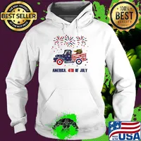 Star wars darth vader yoda driving car firework america 4th of july independence day s Hoodie