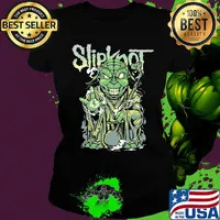 Star wars master yoda slipknot s Ladies tee