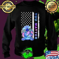 Stich you matter American flag s Sweater