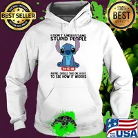 Stitch hug heb i don't understand stupid people maybe i should take apart to see how it works s Hoodie