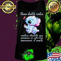 Stitch ohana signifie famille que personne ne doip eyro abandonne ni oublie s Tank top