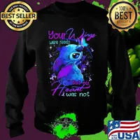 Stitch your wings were ready but my heart was not butterflies cancer awareness s Sweater