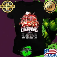 Super bowl liv champions 2020 kansas city chiefs players signatures s Ladies tee