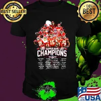 Super bowl liv champions 2020 kansas city chiefs players signatures shirt